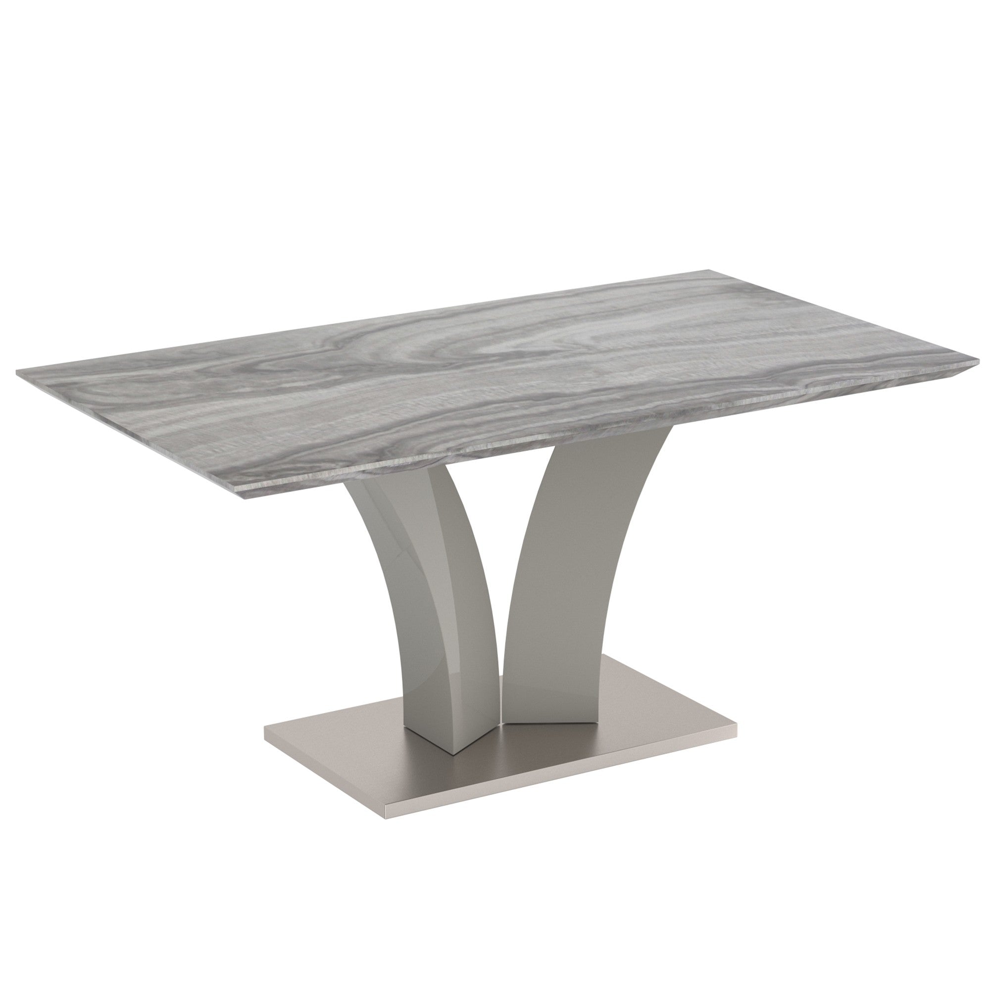 Napoli Rectangular Dining Table in Grey By Worldwide Homefurnishings Inc