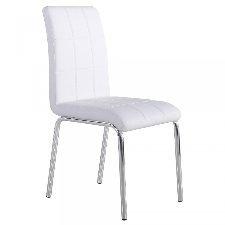 Solara II Side Chair in White, Set of 4 by Worldwide Homefurnishings Inc