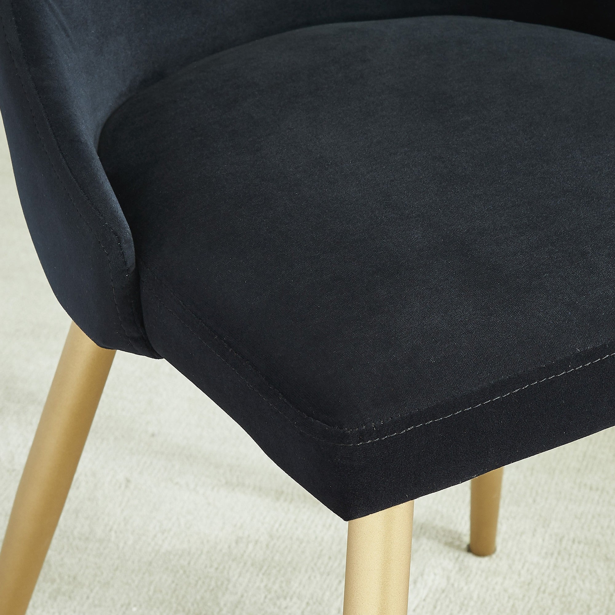 Carmilla Side Chair in Black by Worldwide Homefurnishings