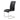 MAXIM DINING CHAIR, SET OF 2 - BLACK BY WORLDWIDE HOMEFURNISHINGS INC