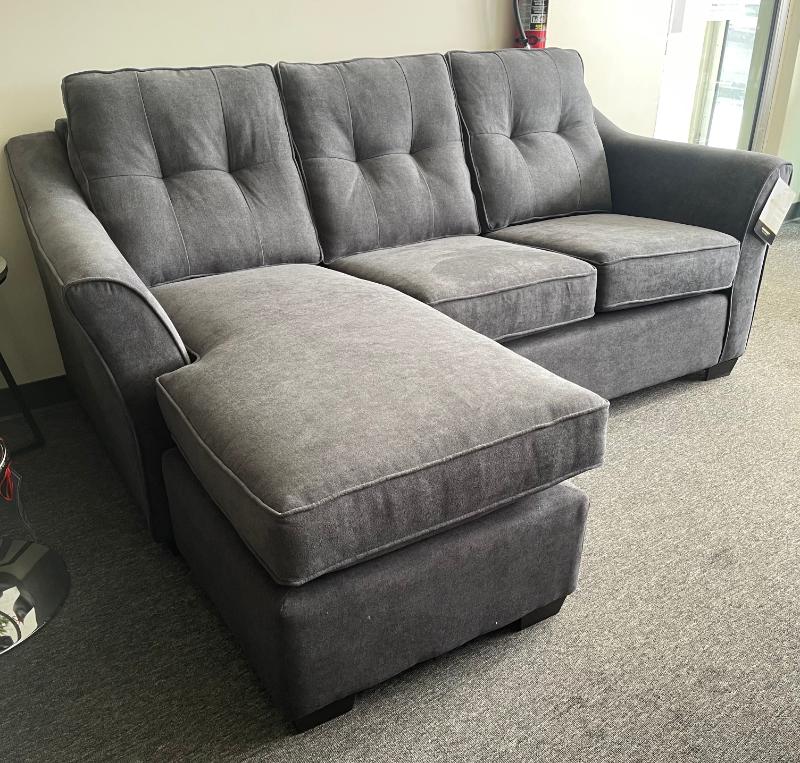 2152 - Sofa with Reversible Chaise in Felix Charcoal