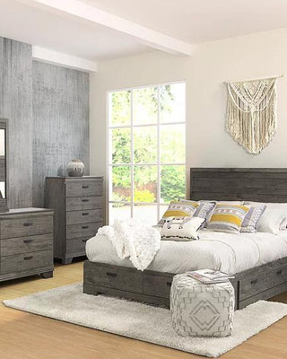 393 Series - 6 PC Bedroom Suite in Grey by Dynamic Furniture