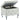 Monique Single Storage Ottoman in White by Worldwide Homefurnishings Inc