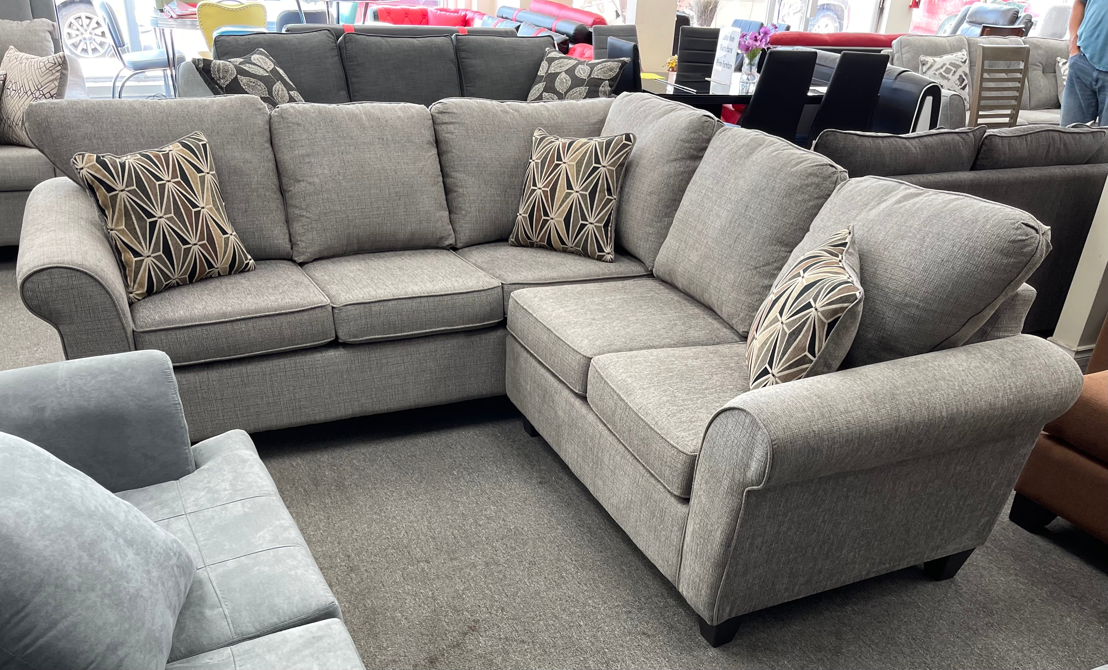 6005 - Sectional in Dust Argent by Minhas Furniture