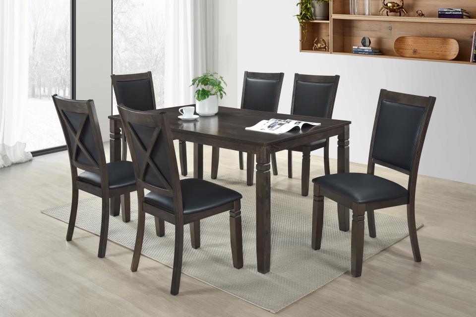 Bristol - Table & 6 Chairs in Grey by Minhas Furniture