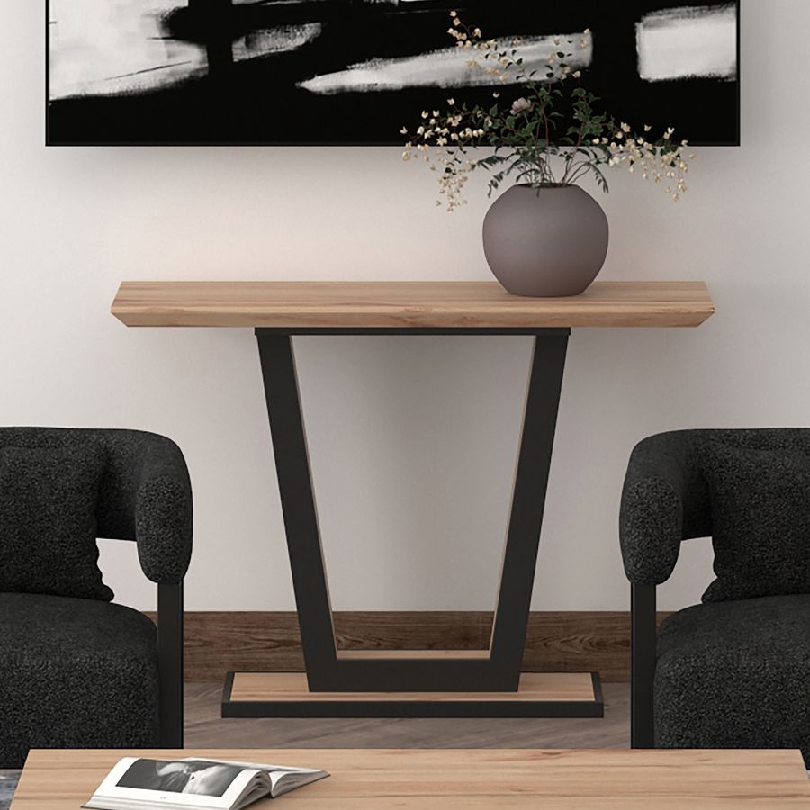 Forna - Console Table in Natural and Black