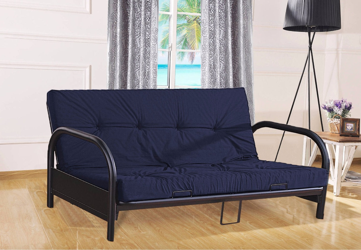IF-208 - METAL FUTON FRAME ONLY IN BLACK BY INTERNATIONAL FURNITURE INC