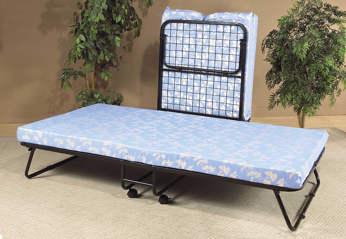 IF-381 - 39" W Folding Bed With 3” Thick Foam Mattress (Roll Away Cot)