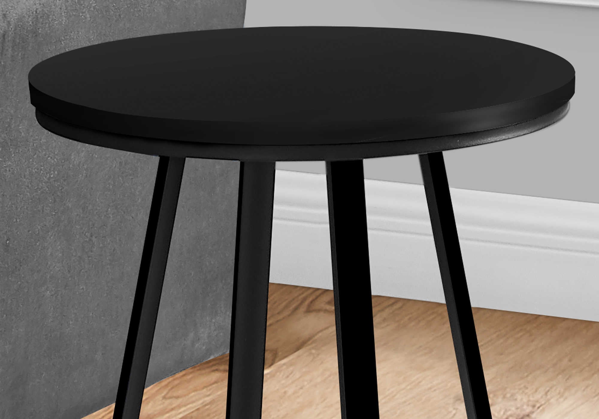 I 2175 - ACCENT TABLE - 22"H / BLACK / BLACK METAL BY MONARCH SPECIALTIES INC