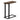 I 2853 - ACCENT TABLE - BROWN RECLAIMED WOOD-LOOK / BLACK METAL BY MONARCH SPECIALTIES INC