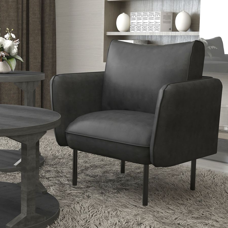 Ryker Accent Chair in Grey by Worldwide Homefurnishings Inc