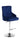 ST-6022 - Bar Stoll in Blue Velvet by International Furniture