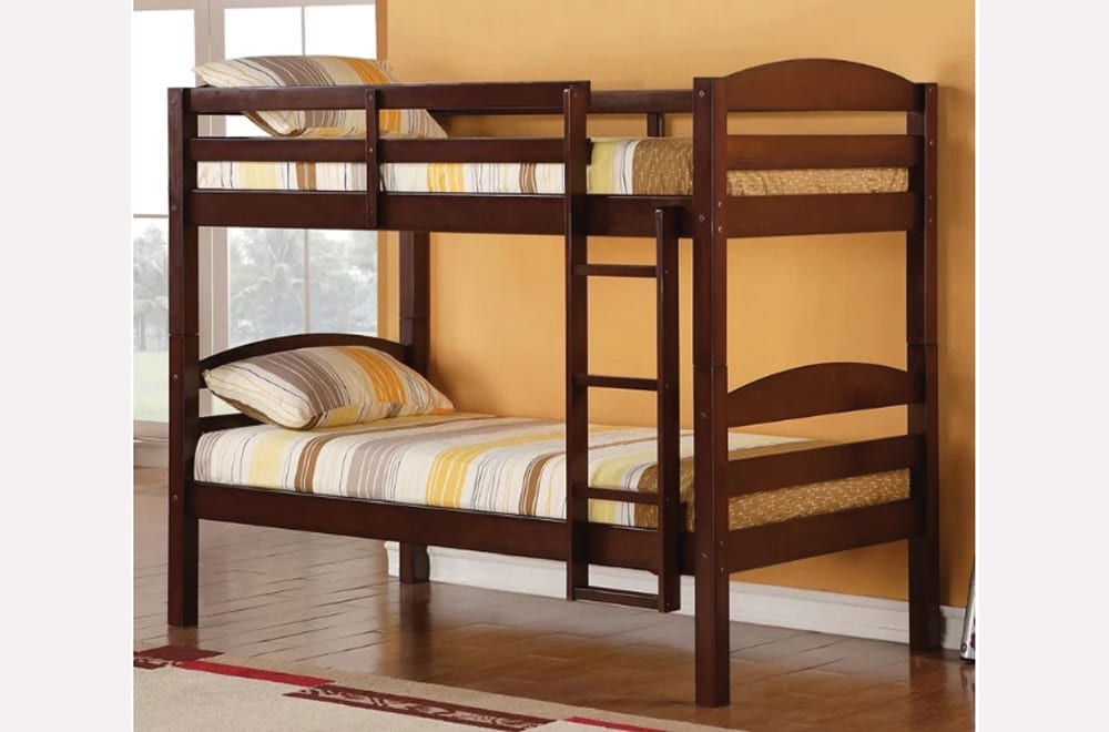 T2508 - Twin / Twin Bunk Bed in Espresso by Titus Furniture