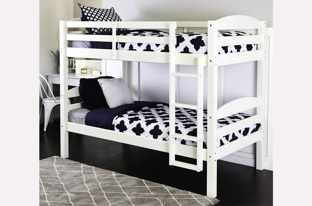 T2508 - Twin / Twin Bunk Bed in White by Titus Furniture