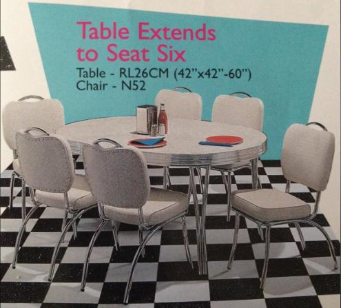 Table Extends to Seat Six