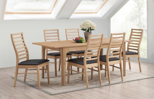 Windermere - 7Pc Table Set in Natural Oak by Winners Only