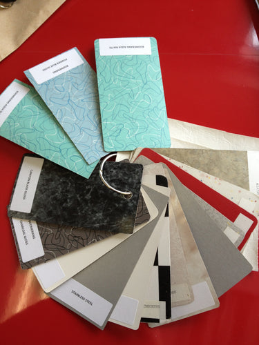 CHOOSE YOUR FAVORITE COLOR LAMINATE FOR THE RETRO STYLE TABLE TOP