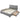 EMILIO-60'' QUEEN PLATFORM BED WITH TWO DRAWERS IN LIGHT GREY - (101-633Q-LG)
