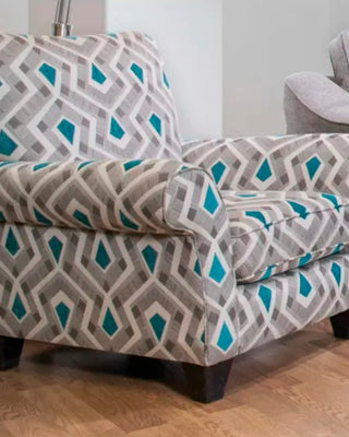1010 - Accent Chair in Cece Fog by Minhas Furniture
