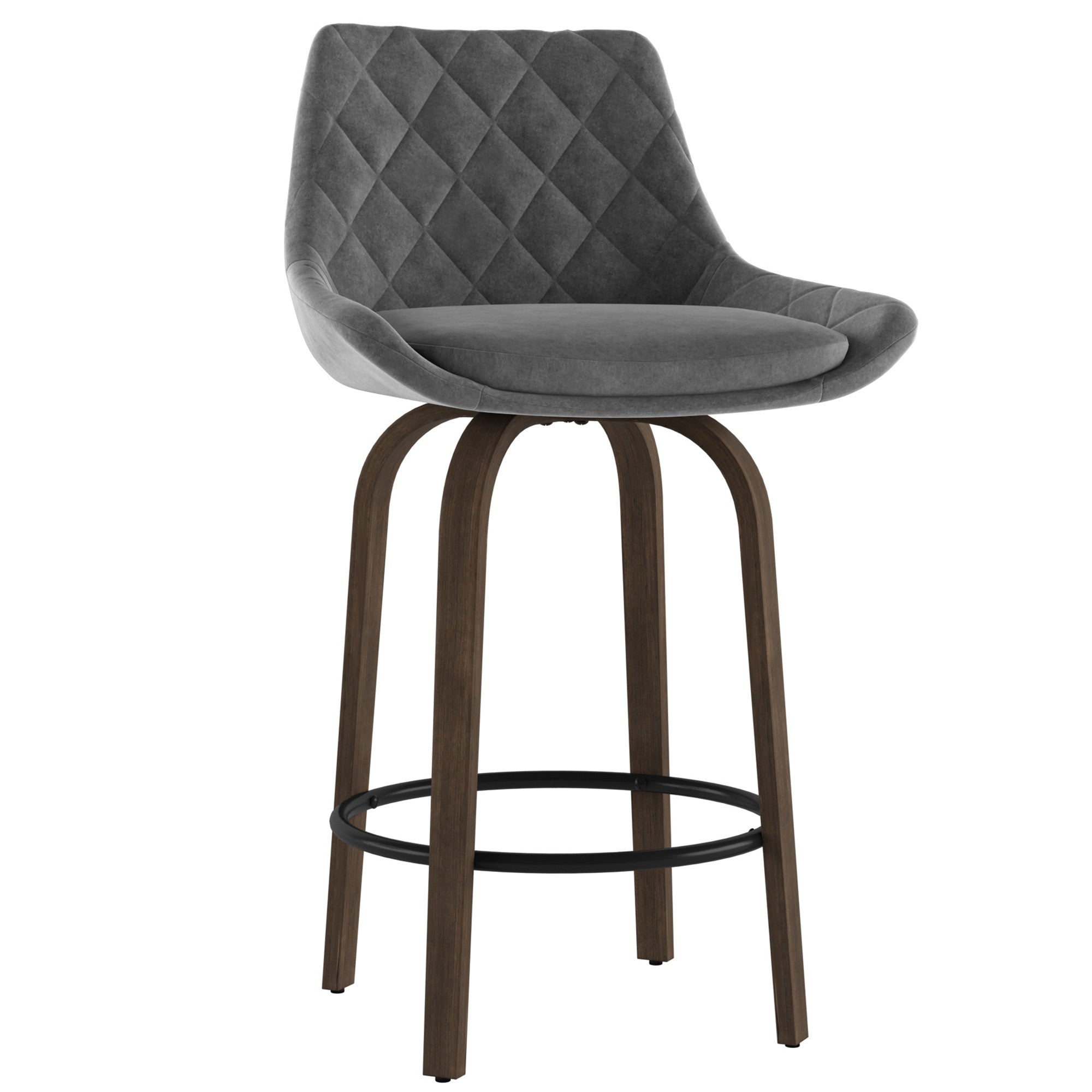 Kenzo 26'' Counter Stool in Grey By Worldwide Homefurnishings Inc