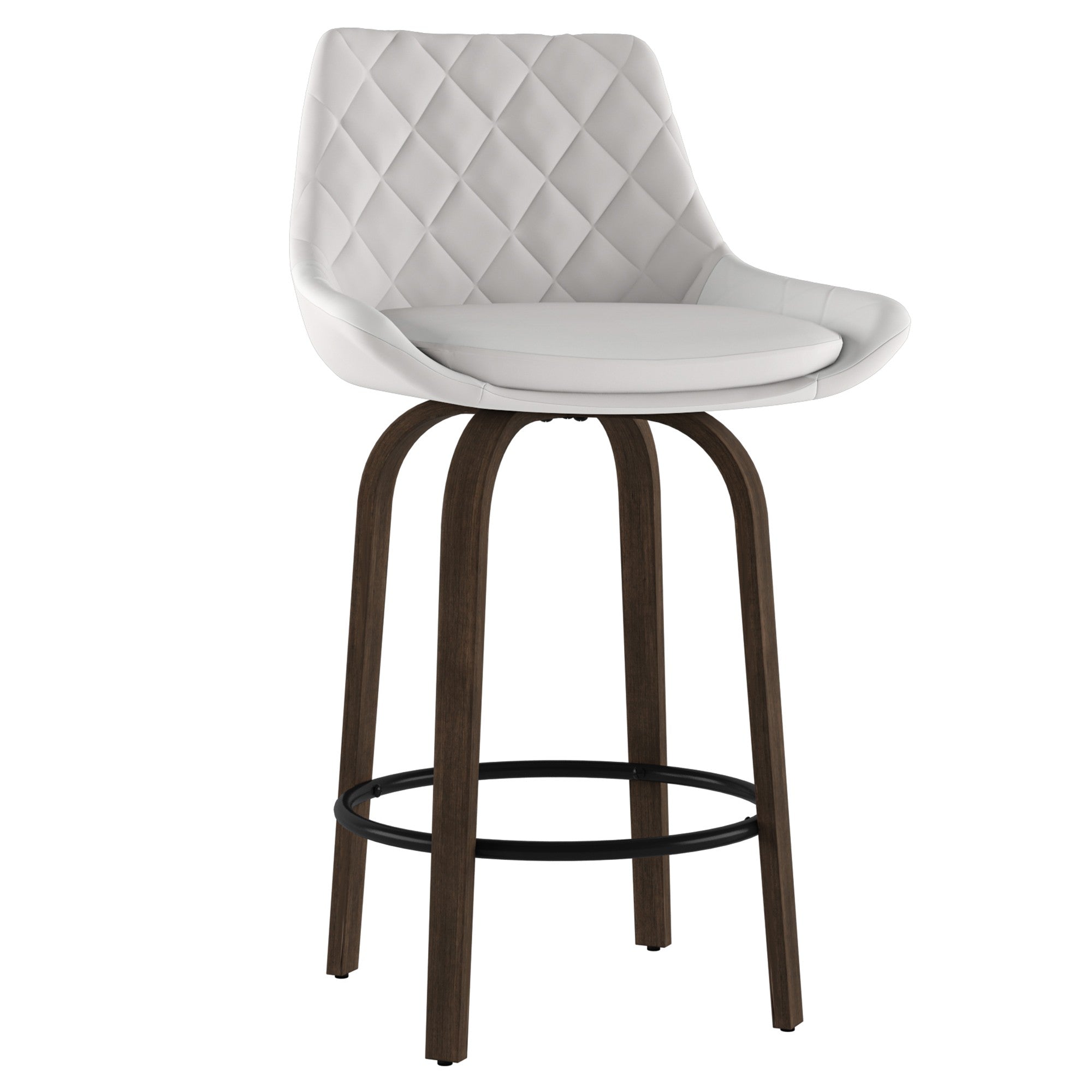 Kenzo 26'' Counter Stool in White by Worldwide Homefurnishings Inc