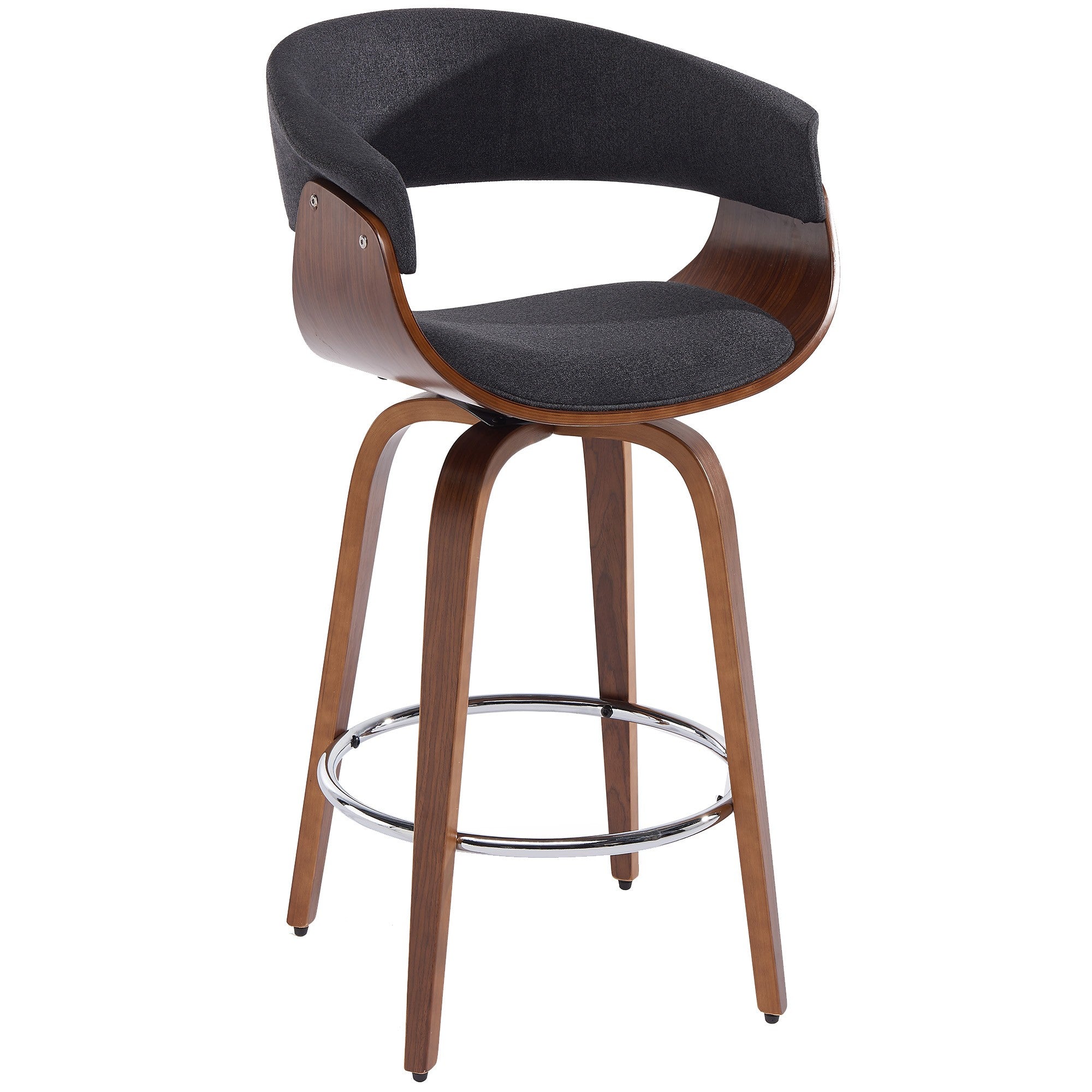 HOLT 26" COUNTER STOOL IN CHARCOAL BY WORLDWIDE HOMEFURNISHINGS INC