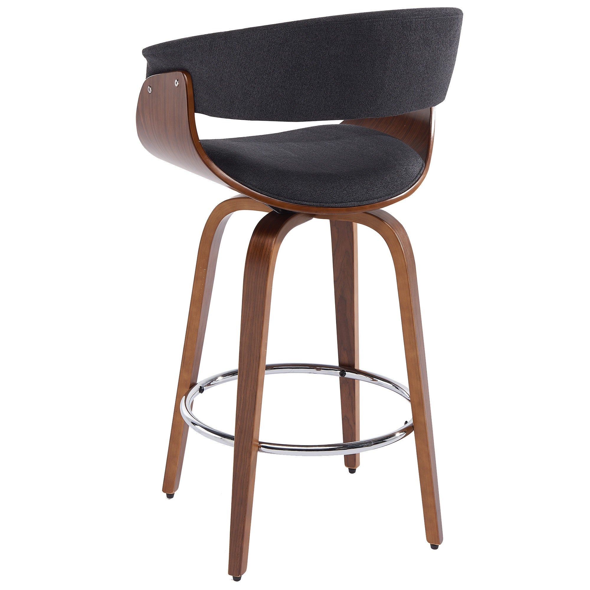 HOLT 26" COUNTER STOOL IN CHARCOAL BY WORLDWIDE HOMEFURNISHINGS INC