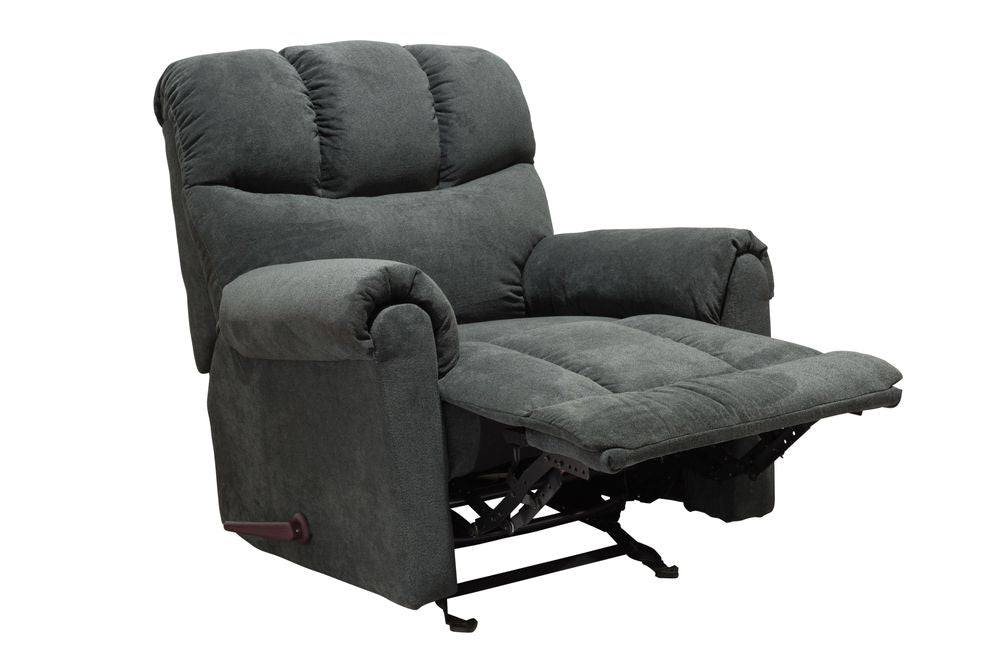 8551 - Glider Recliner Chenille Charcoal by Minhas Furniture
