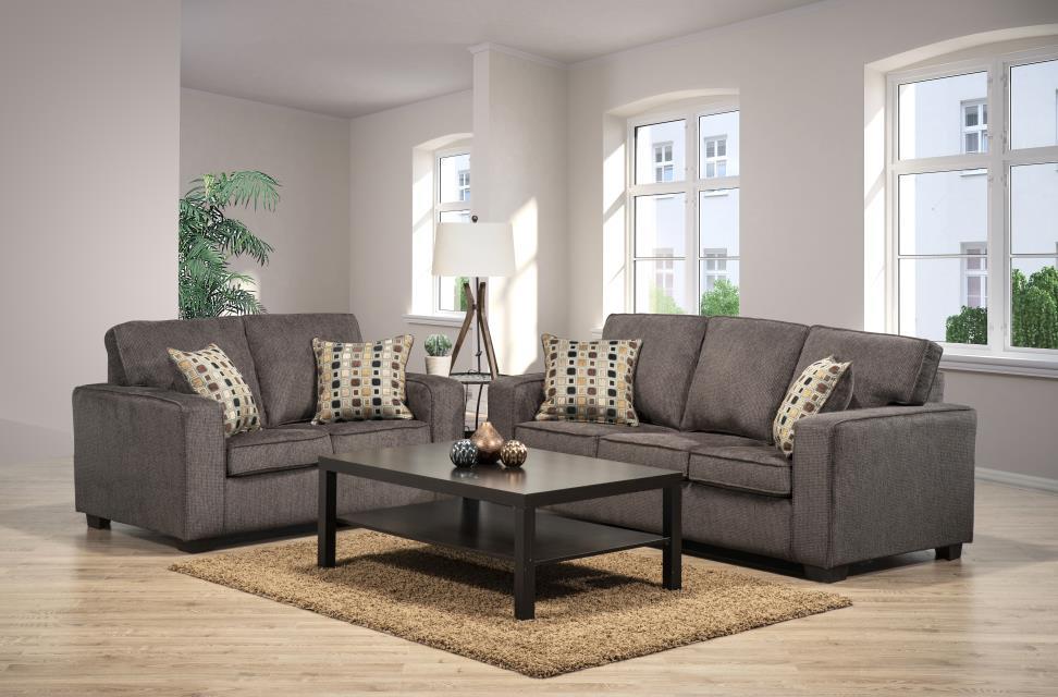 9405 - Sofa & Loveseat in Chenille Charcoal