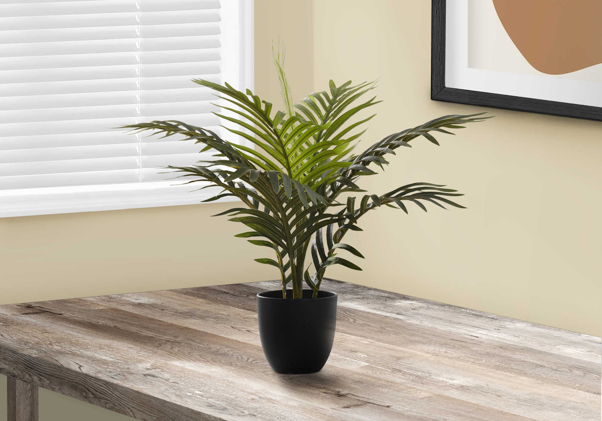 I 9501 - ARTIFICIAL PLANT - 20"H / INDOOR PALM IN A 5" POT