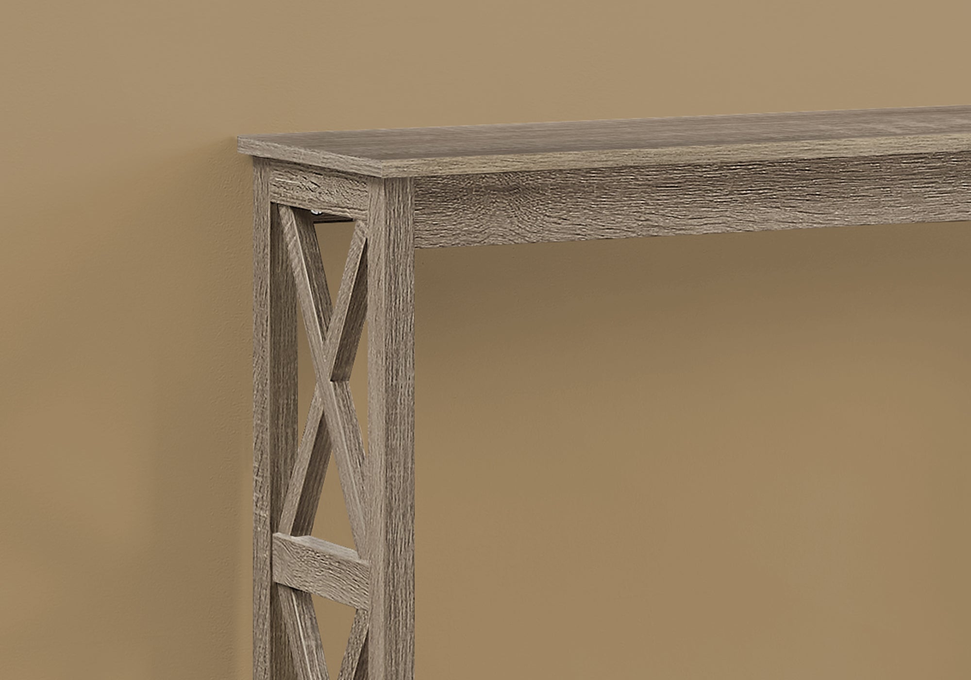 I 2791 - ACCENT TABLE - 48"L / DARK TAUPE HALL CONSOLE BY MONARCH SPECIALTIES INC