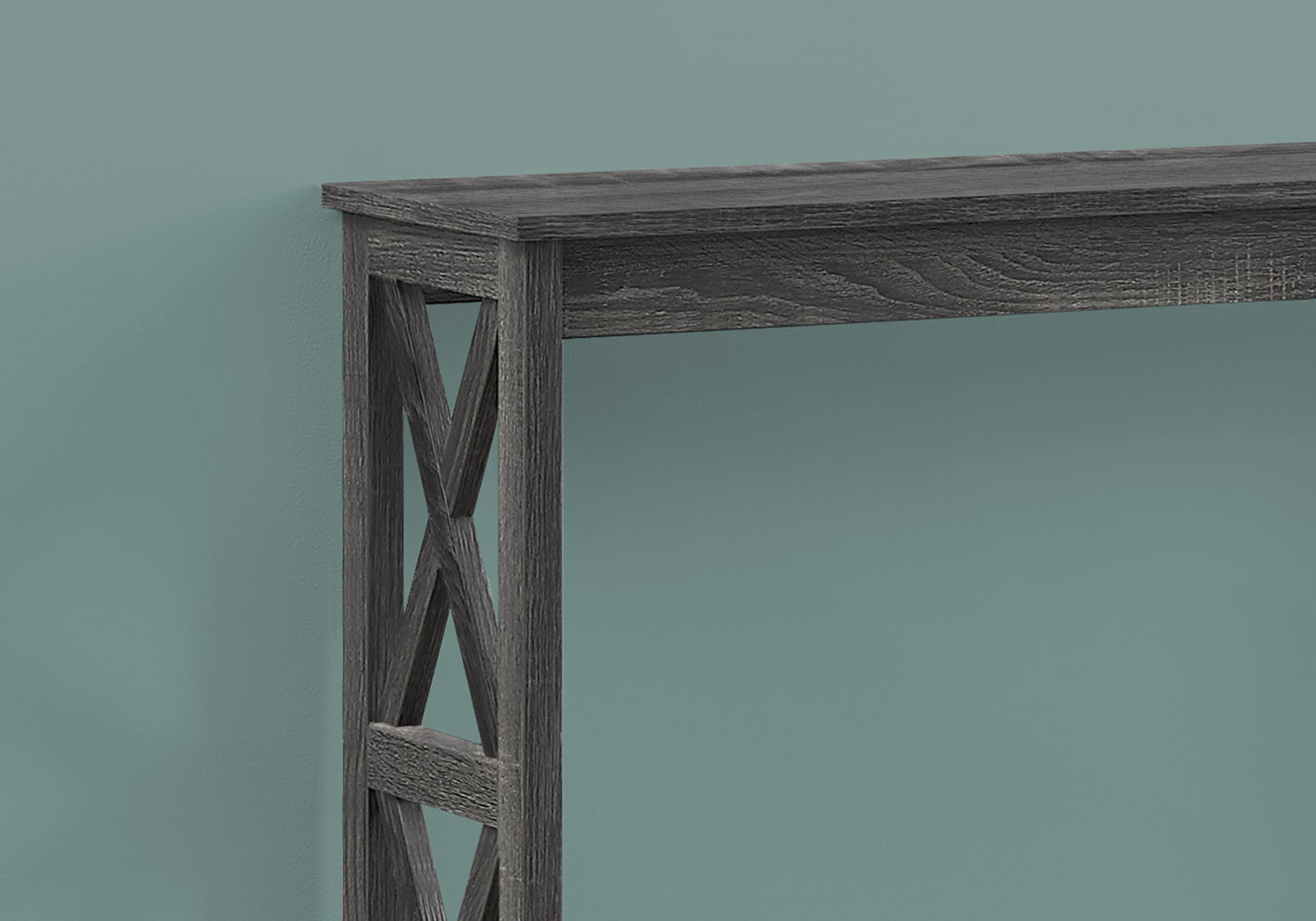 I 2792 ACCENT TABLE - 48"L / GREY HALL CONSOLE BY MONARCH SPECIALTIES INC