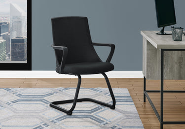 I 7264 - OFFICE CHAIR - 2PCS / GUEST BLACK MESH MID-BACK BY MONARCH SPECIALTIES INC