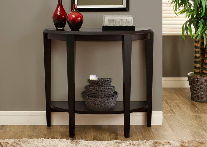 I 2450 - ACCENT TABLE – 36"L / ESPRESSO HALL CONSOLE BY MONARCH SPECIALTIES INC