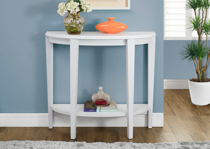 I 2451 - ACCENT TABLE – 36"L / WHITE HALL CONSOLE BY MONARCH SPECIALTIES INC