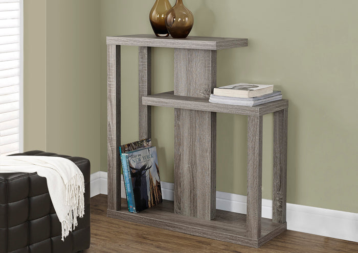 I 2472 - DARK TAUPE RECLAIMED-LOOK 32"L HALL CONSOLE ACCENT TABLE