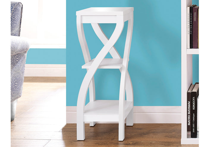 I 2479 - WHITE 32"H PLANT STAND