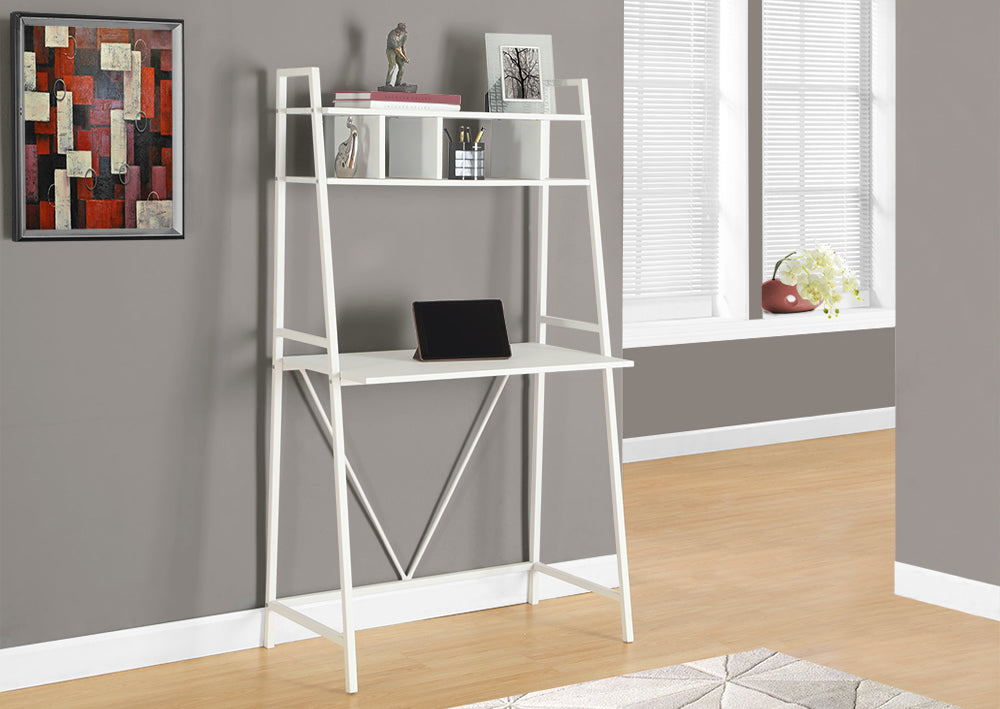 I 7163 - COMPUTER DESK – 32"L / WHITE TOP / WHITE METAL BY MONARCH SPECIALTIES INC