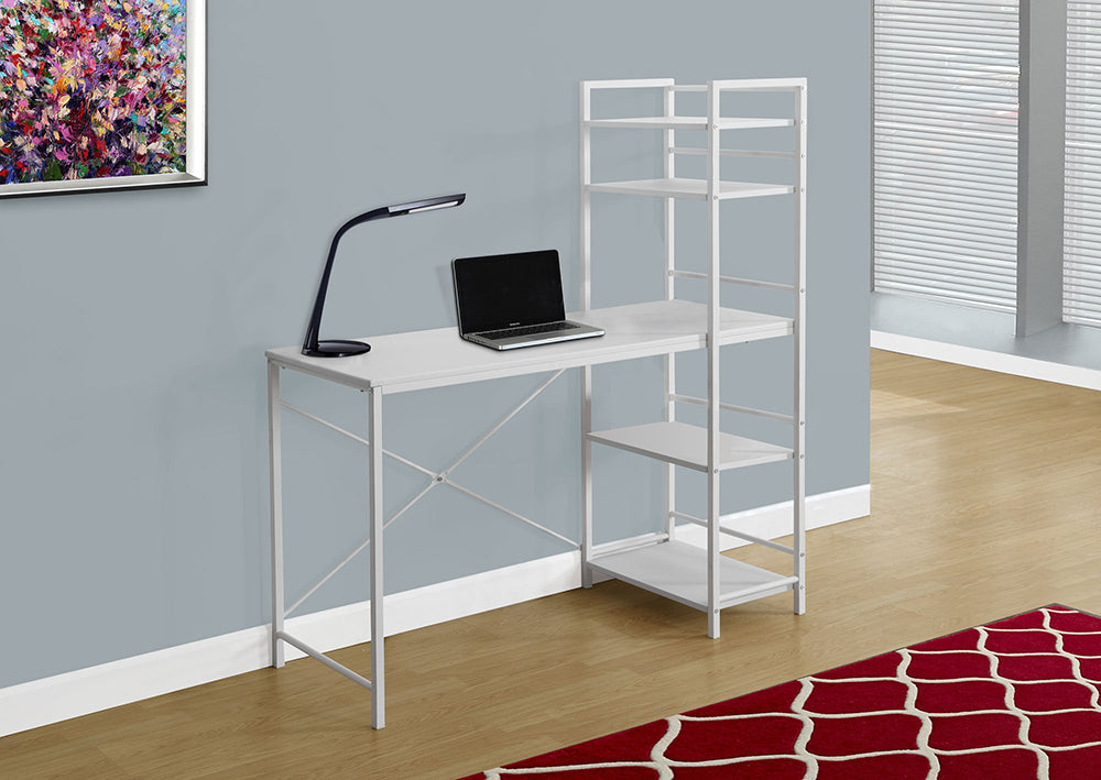 I 7165 - COMPUTER DESK – 48"L / WHITE TOP / WHITE METAL BY MONARCH SPECIALTIES INC
