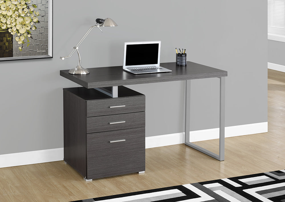 I 7426 - COMPUTER DESK – 48"L / GREY LEFT OR RIGHT FACING BY MONARCH SPECIALTIES INC
