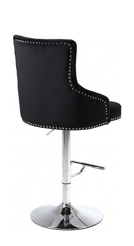 ST-6021 - Bar Stool in Black Velvet by International Furniture