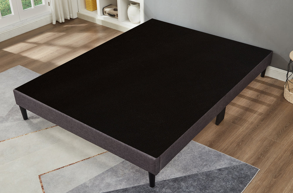 T2430 - Double Platform Bed Frame Base in Charcoal