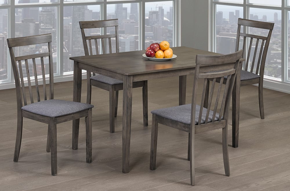 T3116/ T3115 5Pc Table Set in Grey by Titus Furniture